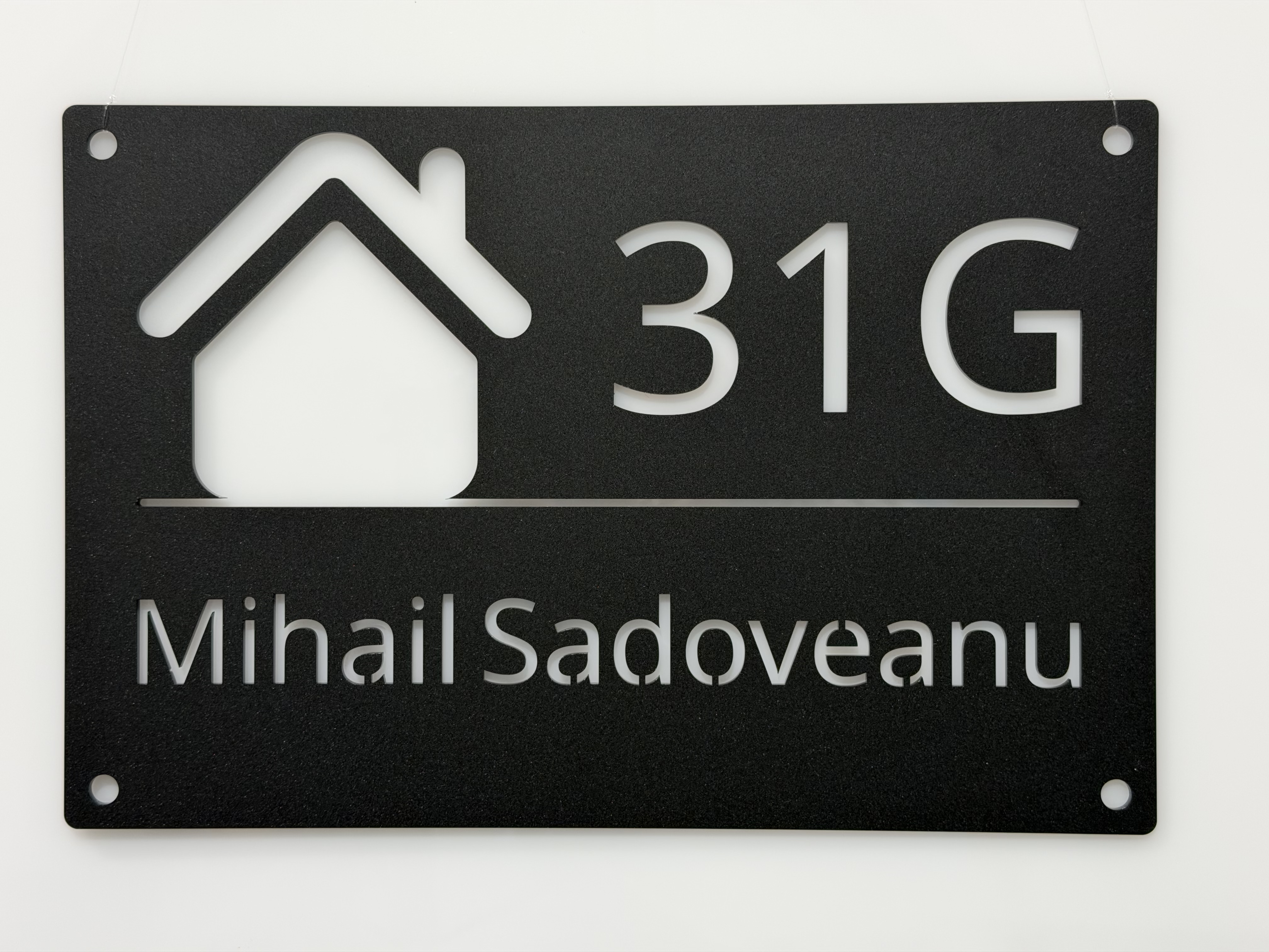 Plăcuță Adresă — Mihail Sadoveanu 31G